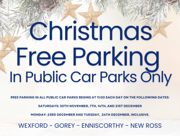 Details of free Christmas Parking